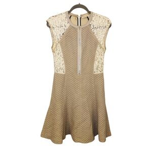 Super cute Rebecca Taylor lace detail and quilted dress